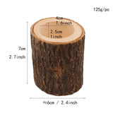 Smokey Birch Log Tea Candle Holders