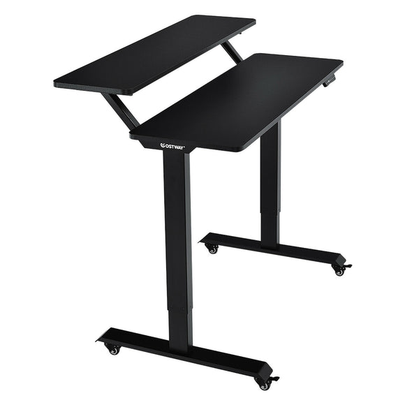 Tracy Electric 2-Tier Mobile Standing Desk
