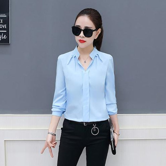 Fashion Summer Korean Fashion Womens Tops And Blouses Chiffon Women Blouses  Short Sleeve White Shirts Ladies Tops Blusas De Mujer(#APRICOT) @ Best  Price Online